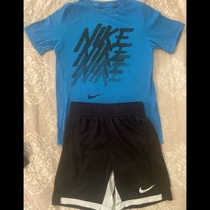Nike Boys size S (6) Shorts and T-Shirt